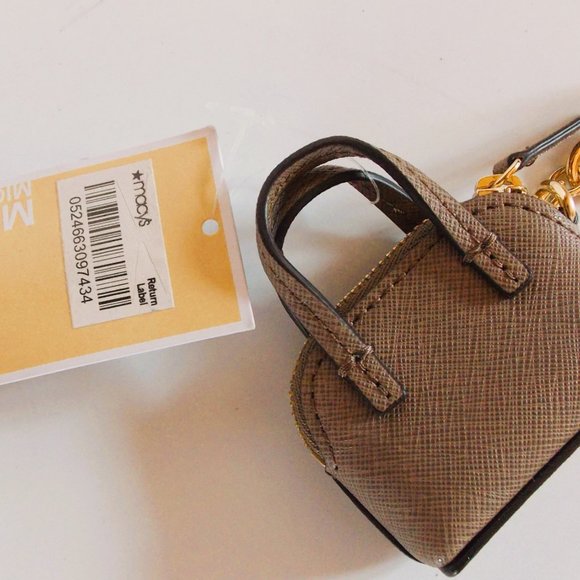 Michael Kors Mini Purse keychain, Brown - Picture 4 of 7